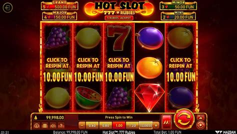 Hot Slot 777 Rubies Slot - Play Online